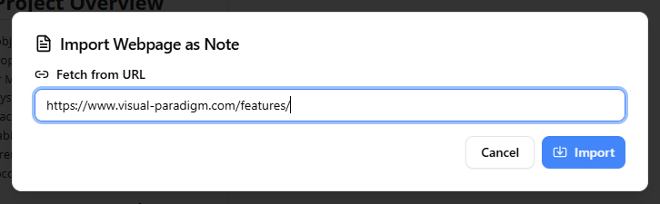 Fetch the note content from a webpage URL